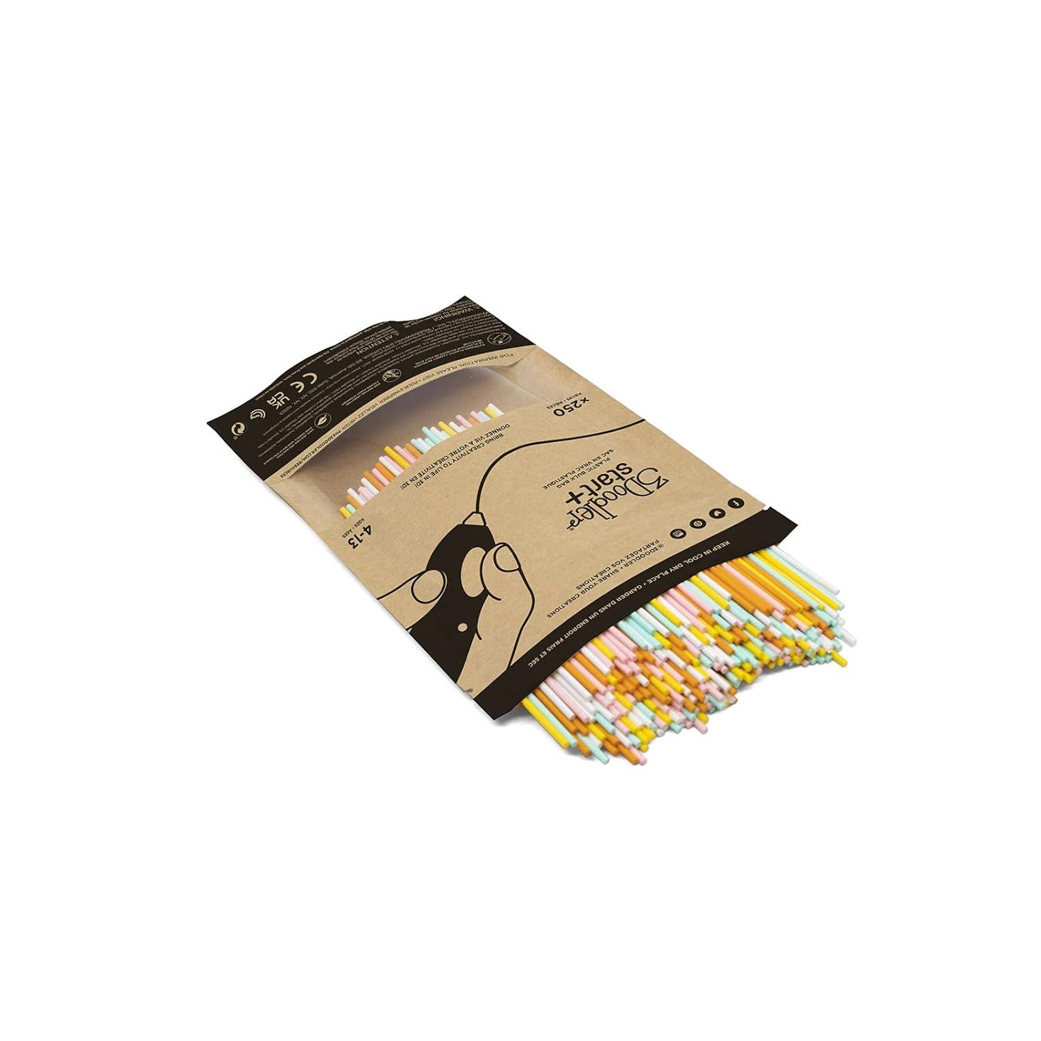 image:image3Doodler Start 3D Printing Filament Refill Bag x250 Strands Over 1250 ft of Extruded Plastic Fire amp IceBag Collection 1