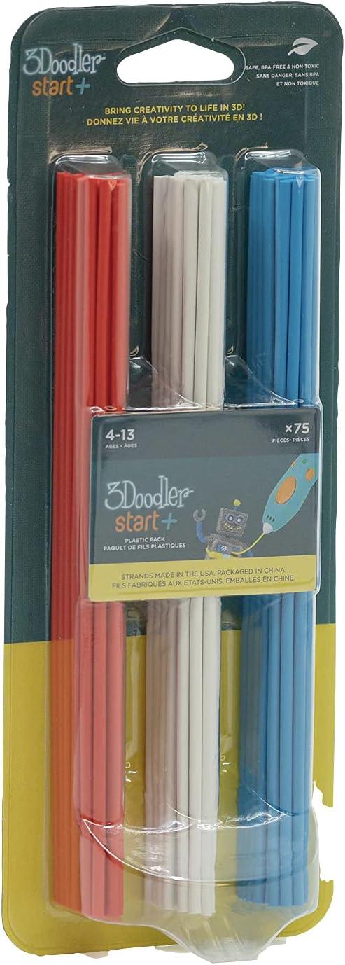 image:image3Doodler Start 3D Printing Filament Refill Blister Pack x75 Strands Over 375 ft of Extruded Plastic Stars amp Stripes
