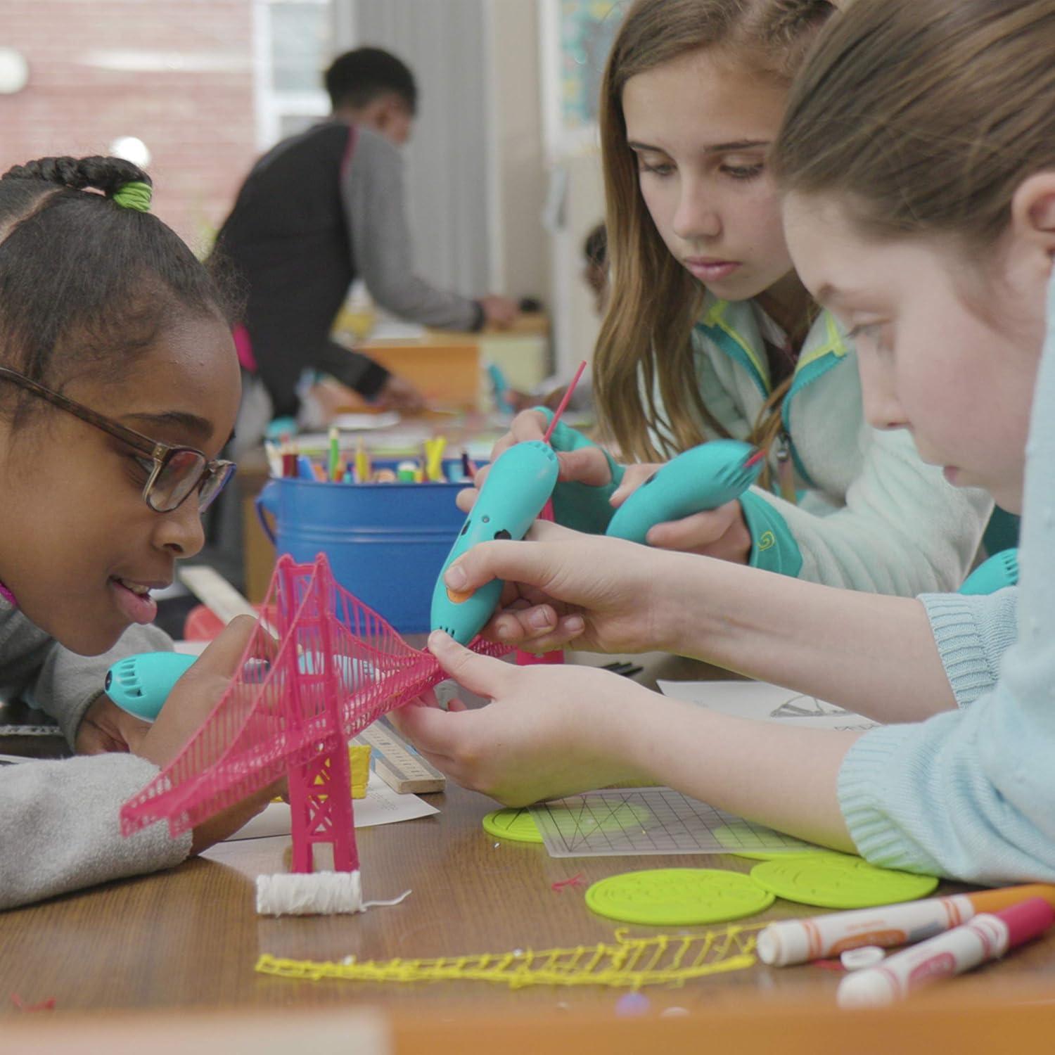 image:image3Doodler EDU Start Learning Pack Full Set with 12 3D Printing Pens 1200 Strands of Plastic Filament Classroom Activity Plans