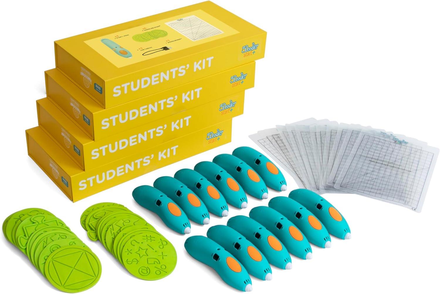 image:image3Doodler EDU Start Learning Pack Full Set with 12 3D Printing Pens 1200 Strands of Plastic Filament Classroom Activity Plans