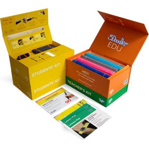 3Doodler EDU Create+ Learning Pack, Full Set with 12 3D Printing Pens + 1200 Strands of Plastic Filament + Classroom Activity Plans